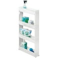 thumbnail image 2 of TFixol Narrow Sliding Storage Organizer Rack Easy-Glide Wheels and 4 Heavy-Duty Shelves, 2 of 6