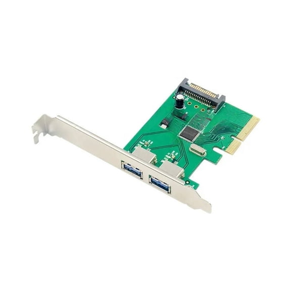 FOR PCI-E To 2 Ports USB 3.1 Adapter card PCI Express 1x Type-A 2 Port USB3.0 Converter Card AMS1142 Chipset