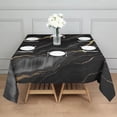 thumbnail image 3 of Black Gold Marble Pattern Square Tablecloth,Waterproof Square Table Cover,Wipeable Spillproof Washable Table Cover for Home Kitchen Party Decor 60"x60"(152x152cm), 3 of 6