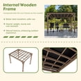 thumbnail image 5 of VEIKOUS 10'x 12' Outdoor Wooden Grill Gazebo, Heavy Duty Bbq Pergola for Deck, Garden and Patio, 5 of 14