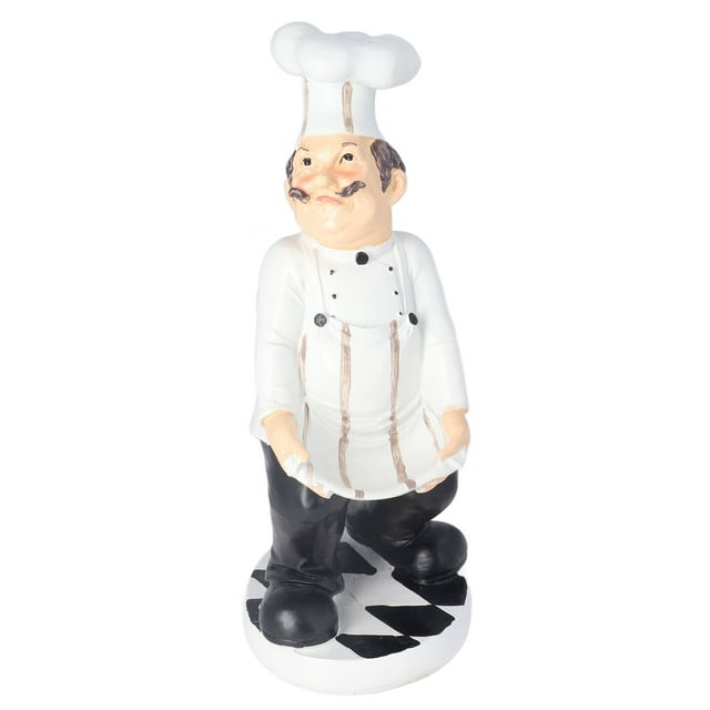 Estatuilla de Chef ANGGREK Estilo Rural Americano Resina 12,5 x 11 x 28 cm