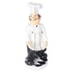 thumbnail image 1 of Estatua de chef estilo rural americano, delantal de chef, decoración para restaurante, cafetería, cocina., 1 of 14