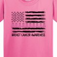 thumbnail image 4 of Inktastic Breast Cancer Awareness Pink Ribbons and Flag Youth T-Shirt, 4 of 5