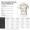 thumbnail image 2 of Yiaed Dinosaur Print Mens Short Sleeve Tight Fit T-Shirt, Crewneck Casual Tee-Large, 2 of 5
