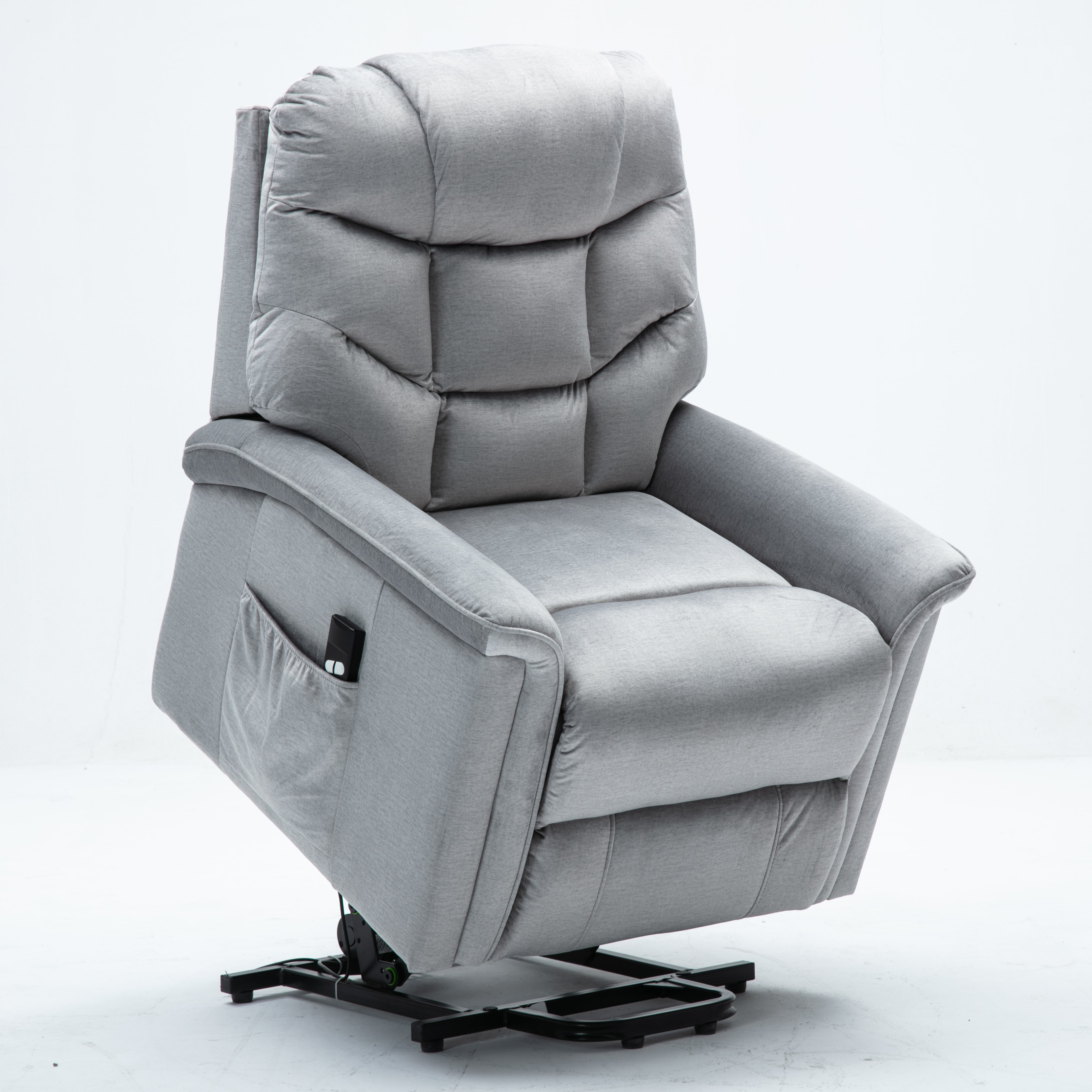 Adjustable Power Lift Recliner Chair - Comfortable Velvet ...
