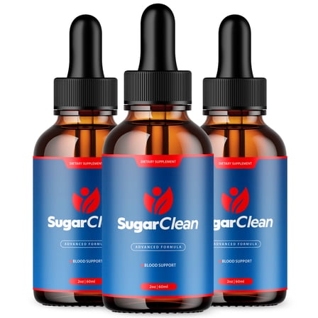 Sugar Clean Advanced Formula Drops Natural Support Supplement SugarClean 90 Servings