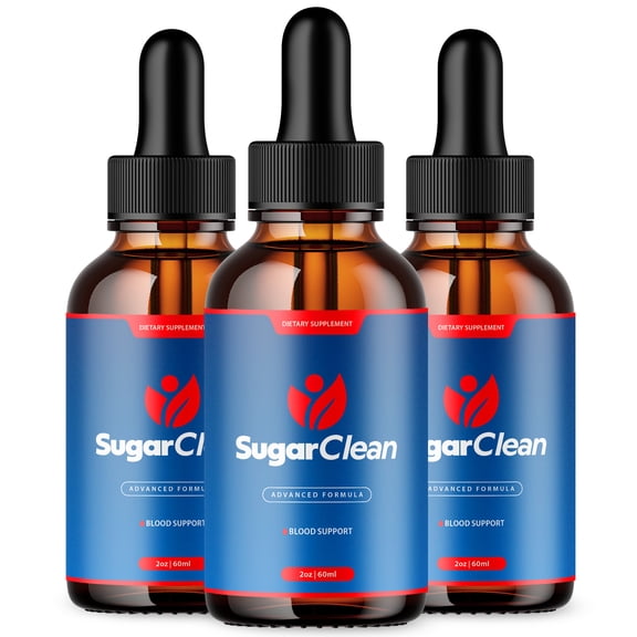Sugar Clean Advanced Formula Drops Natural Support Supplement SugarClean 90 Servings