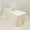 Ivory, variant on Balsa Circle White 90x132 in Premium Scuba Polyester Rectangle Tablecloth with Rounded Corners Dinner Party Wedding Reception Catering Event Decorations Supplies