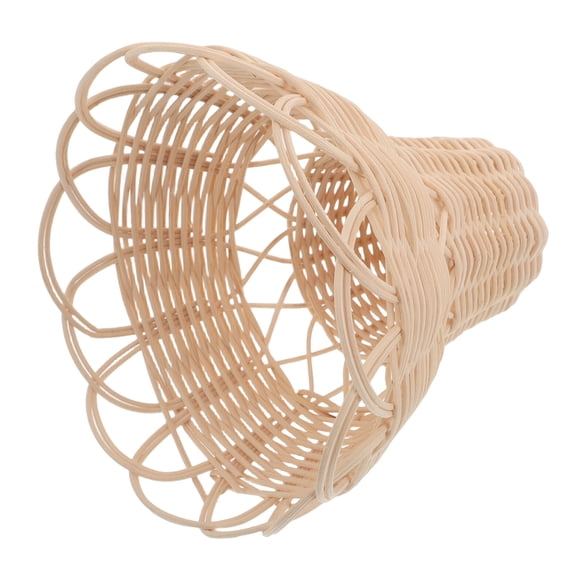 NICEXMAS Scandinavian Handwoven Khaki Rattan Pendant Light Shade for Ceiling Lamp