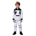 thumbnail image 2 of Gunia Kids Astronaut White Spacesuit For Boys Girls Cosplay Halloween Role Play Dress Up Outfits Stage Performance Holiday Party Wear,White, 2 of 4