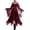 2Red, variant on Xijirk Women's Gothic Witch Cosplay Dress Off Shoulder Spaghetti Strap Front Lace Up Bell Sleeve High Low Hem Dress for Halloween Party Role Play,1Black,S