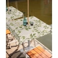 thumbnail image 2 of Outdoor Tablecloth with Umbrella Hole & Zipper, Green Leaves Square Tablecloth 54x54 Inch, Spring Retro Watercolor Pastoral Plants Patio Table Cover Waterproof Table Cloth for Picnic/Party, 2 of 7