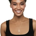 thumbnail image 2 of Ross-Simons 0.25 ct. t.w. Diamond Openwork Circle Pendant Necklace in 18kt Gold Over Sterling, Women's, Adult, 2 of 4