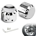 thumbnail image 1 of Cubiertas cromadas para tuercas del eje delantero Amazicha para Harley 2002-24, 1 of 7