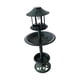 thumbnail image 1 of Garden Bird Bath Feeding Station Planter Solar Powered Light Feeder Ornamento Verde Baoblaze bebedero para pájaros al aire libre, 1 of 8