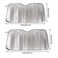 thumbnail image 4 of Car Windshield Sunshade - Foldable Reflective Sun Visor for Auto Front Window, Keeps Car Cool, Blocks UV Rays, Easy Storage (51.2" x 23.6" / 55.1" x 27.6"), 4 of 8