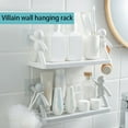 thumbnail image 5 of Gnmfd Wall Mounted Bathroom Shelf Floating Storage Rack, Adhesive Display Shelves for Living Room, Bedroom, Kitchen, Bathroom, Organize Plants, Photos, Decor, Small Items Storage Solution, 5 of 6