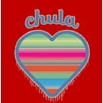 thumbnail image 4 of Chula Mexican Woven Heart Sarape Adult Red Crew Neck Short Sleeve Tee-3XL, 4 of 4
