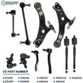 thumbnail image 2 of ECCPP - Inner Tie Rod Ends Lower Ball Joints Lower Control Arms Outer Tie Rod Ends Front Rear Sway Bar Links for Lexus ES300 for Lexus ES330 for Toyota Avalon for Toyota Camry for Toyota Solara, 2 of 7