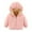 Pink, variant on XBASW Toddler Baby Kids Winter Jackets Fleece Hooded Coat Elastic Cuffs Warm Outerwear for Boys Girls 18M-6Y
