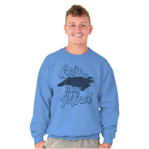 In My Mind Going to North Carolina Sweatshirt for Men or Women Brisco Brands S