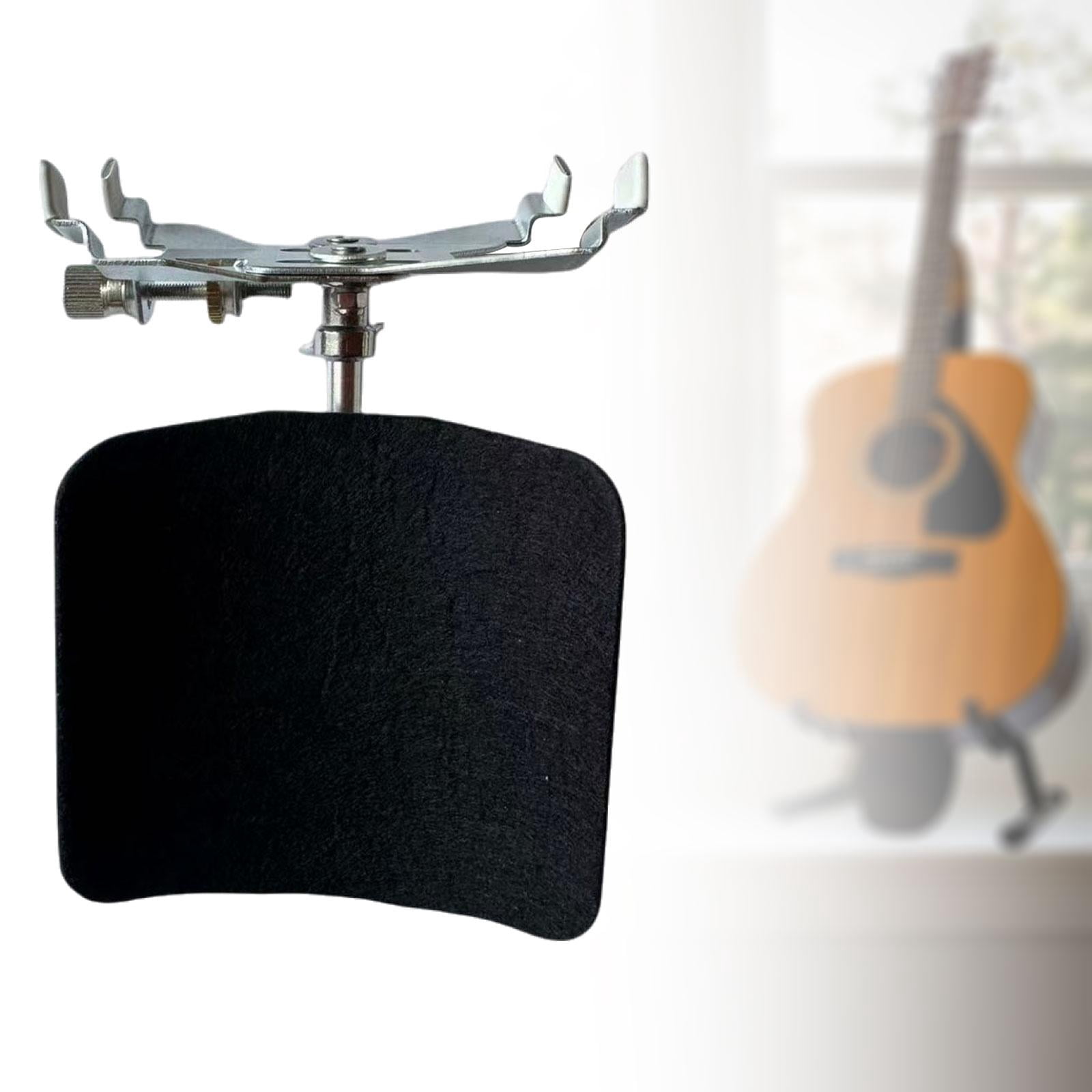 LeeQinersw Guitar Support Foldable Metal Practical Guitar Rest Support Stand Guitar Bracket Black Rest Support