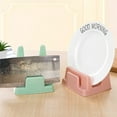 thumbnail image 3 of MLINS 2PCS Plastic Kitchen Pot Cover Lid Shell Stand Shelf Holder Rack Cooking Tool (Green), 3 of 8