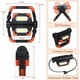 thumbnail image 2 of Reflector LED recargable plegable de 30 W, 4 modos, reflector para sitio de construcción, luz de trabajo portátil con rotación de 360°, batería de reflector LED para camping, sitio de construcción, e, 2 of 5