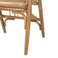 thumbnail image 6 of Baxton Studio Cyntia Modern Bohemian Natural Brown Rattan Dining Chair, 6 of 7