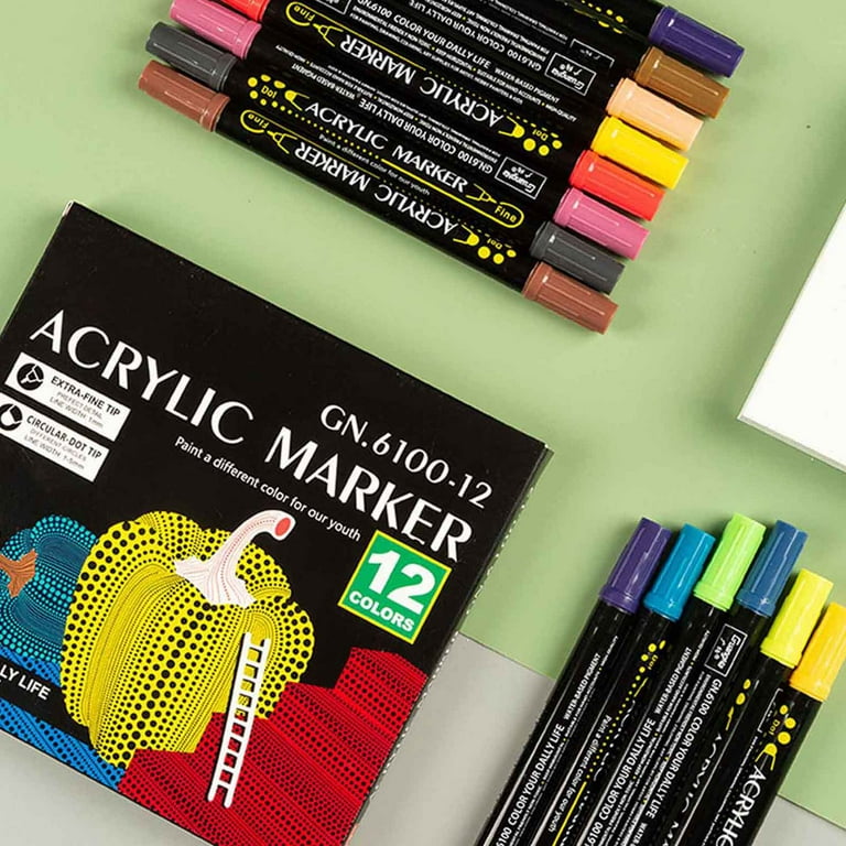 Acrylic Paint Pens for Rock Painting, Stone, Ceramic, Glass, Wood