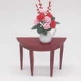 thumbnail image 3 of ColoMX Mini casa modelo de mesa semicircular en miniatura Mini mesa de escritorio de muebles de madera, 3 of 8