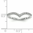 thumbnail image 5 of Bague en Or Blanc 14K avec Diamant en V, 5 of 5