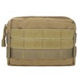 thumbnail image 1 of TOPTIE Tactical Molle Pouch, Horizontal Admin Pouch, Small Utility EDC Gear Tool Bag-TAN, 1 of 6