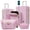 Light Pink, variant on Light Pink ABS Luggage Set 5 Piece with Half-opening Front - 20 in, 24 in, 28 in Cases with USB Port for Family Travel and Ex
