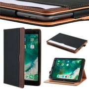 Apple iPad 10.2 Inch 2021/2020 (7th/8th/9th Generation) Case Soft Leather Stand Folio Case Cover for iPad 10.2 Inch,Multiple Viewing Angles,Auto Sleep/Wake,Document Pocket - Black & Brown