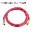 thumbnail image 2 of Unique Bargains Tube de Réfrigération 1,5m Filetage 1/4 SAE 500PSI Tuyau de Charge Rouge, 2 of 4