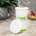 thumbnail image 4 of Karat Earth Compostable Fiber Paper Flat lid for 32 oz Paper Cold Cup (104.5mm) - 600 pcs, 4 of 9