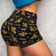 thumbnail image 4 of Balery Hohey Bee Golden Embroidery Pantalones cortos de entrenamiento estampados para mujer, sin costuras, ajustados, para gimnasio, yoga, correr, deportes, ejercicio activo, fitness.-X-Large, 4 of 8