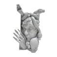thumbnail image 2 of Snake Women Face Bookend Libro decorativo Decoración Catiná Coleccionable Ornamento de resina para resina para el escritorio de la oficina en el hogar Gris, 2 of 9