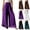 #02 Purple, variant on High Waist Elastic Waist Wide Leg Chiffon Pants for Women Sheer Hem Lightweight Flowy Pants Loose Fit Dressy Casual Party Vacation Bottoms , #02 Green, XXL