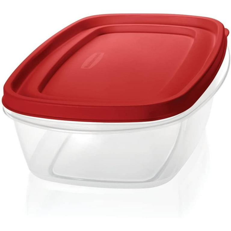 Rubbermaid Easy Find Lids 5.5 Cup Plastic Rectangle Food Storage Container  Clear : Target