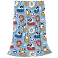 thumbnail image 2 of Honeii Dogs With Pool Floats Print Fleece Blanket - Throw Blanket for Bed, Sofa, Couch, Camping, and Travel , Microplush Ultra Soft Warm Blanket-50"x40", 2 of 7