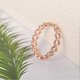 thumbnail image 5 of Anillo abierto con diseño de corazón ahuecado, joyería de moda con temática de amor para mujeres y niñas, regalo ajustable de color plateado., 5 of 5