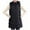 Black, variant on Wancir Women's Long Puffer Vest Cotton Sleeveless Puffy Jacket with Removable Hood