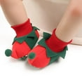 thumbnail image 2 of Infant Baby Slippers Girls Boys Booties Cute Christmas Elf Shoes Newborn Crib Shoes Baby Footwear Prewalkers, 2 of 8