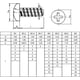 thumbnail image 2 of Paquete de 100 tornillos autorroscantes - Acero inoxidable 304 M2 Tornillos autoperforantes de cabeza cruzada Phillips Tornillos de cabeza plana redonda de metal Pernos de fijación, M2 * 4/1, 2 of 5