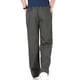 thumbnail image 3 of Pantalones de hombre de algodón puro liso con cintura elástica y corte recto, 3 of 7