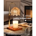 thumbnail image 5 of Funistree Candle Warmer Lamp with Timer, Adjustable Electric wax warmers for Jar Candles, Gifts for Women Mom Friend, Flower Candle Warmer Light, Home Decor, 5 of 7