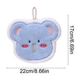 thumbnail image 3 of Cute Animals Shaped Hand Towel Super Absorbent Thickened Hanging Towel Kitchen Bathroom Accessory Ideal Gift For Friend And Family, 3 of 6