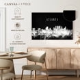thumbnail image 5 of Elephant Stock Atlanta Skyline Bw Wall Art - Horizontal Canvas Wall Art - Living Room Wall Decor - Places Canvas - Black And Gray Decor - 12" x 8", 5 of 8